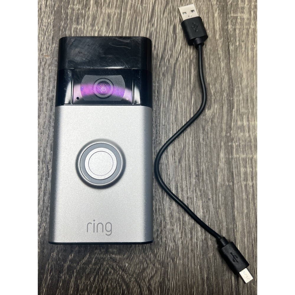 RING VIDEO DOORBELL 2ND GEN 2021 With Charging Cord Tested Working! - Picture 1 of 9